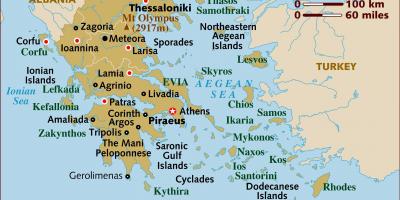 جزایر یونان نقشه