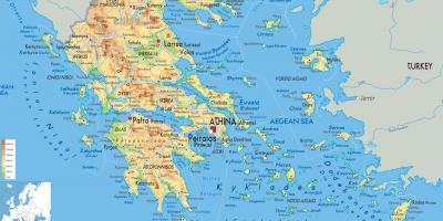 نقشه جغرافیایی یونان