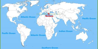 یونان در نقشه جهان