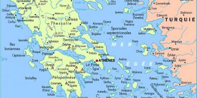 یک نقشه از یونان